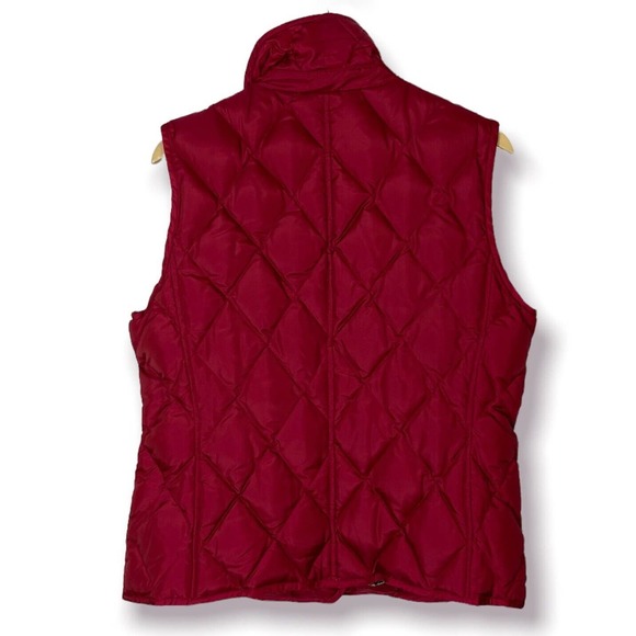Talbots Red Duck Down Puffer Vest - Picture 2 of 5